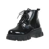 ショートブーツ レディース厚底ブーツ韓国 | SUNSHINE CLOSET | 詳細画像17 