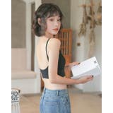 ブラック | ショート丈 リブ キャミソール | SUNSHINE CLOSET