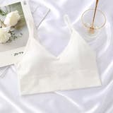 ホワイト | ショート丈 リブ キャミソール | SUNSHINE CLOSET