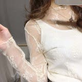 レース チュール トップス レディース | SUNSHINE CLOSET | 詳細画像6