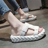 厚底サンダル メッシュ ニットサンダル | SUNSHINE CLOSET | 詳細画像9 