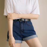 ベルト付きデニムショートパンツ春夏短パン | SUNSHINE CLOSET | 詳細画像1 