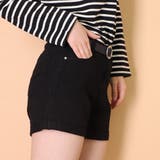 ベルト付きデニムショートパンツ春夏短パン | SUNSHINE CLOSET | 詳細画像12 