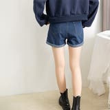 ベルト付きデニムショートパンツ春夏短パン | SUNSHINE CLOSET | 詳細画像17 