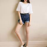 ベルト付きデニムショートパンツ春夏短パン | SUNSHINE CLOSET | 詳細画像7 