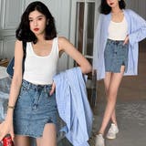 キュロット デニムスカート ミニスカート | SUNSHINE CLOSET | 詳細画像10 