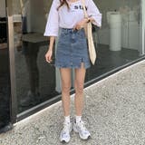キュロット デニムスカート ミニスカート | SUNSHINE CLOSET | 詳細画像4 