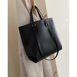 ブラック | PUレザー トートバッグ レディース | SUNSHINE CLOSET