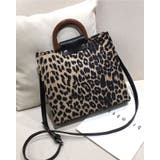 ベージュ | ヒョウ柄 ハンドバッグ レディース | SUNSHINE CLOSET