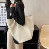 PUレザートートバッグ 大容量 レトロ | SUNSHINE CLOSET | 詳細画像1 