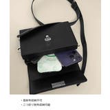 スクエア ショルダーバッグ 斜めがけ鞄黒 | SUNSHINE CLOSET | 詳細画像13 