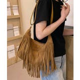 フリンジショルダーバッグスエード調バッグ | SUNSHINE CLOSET | 詳細画像1