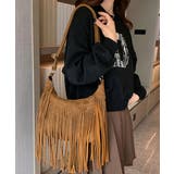 フリンジショルダーバッグスエード調バッグ | SUNSHINE CLOSET | 詳細画像3