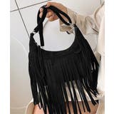 フリンジショルダーバッグスエード調バッグ | SUNSHINE CLOSET | 詳細画像8