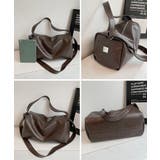 ソフトレザー風肩掛けバッグ シンプルショルダーバッグ おしゃれユニセックススクエ… | SUNSHINE CLOSET | 詳細画像20