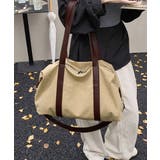 2WAYキャンバスバッグ 大容量 レトロ風ショルダーバッグ | SUNSHINE CLOSET | 詳細画像2 