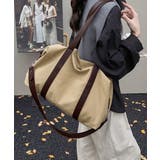 2WAYキャンバスバッグ 大容量 レトロ風ショルダーバッグ | SUNSHINE CLOSET | 詳細画像3 