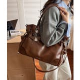 フェイクレザー2WAYバッグ レディース 斜めがけバッグ大きめA4 | SUNSHINE CLOSET | 詳細画像1