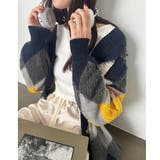 配色ニットカーディガン 韓国風レディース | SUNSHINE CLOSET | 詳細画像35