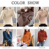 リブニットトップス タートルネック 韓国 | SUNSHINE CLOSET | 詳細画像2 