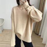 リブ ニットトップス春秋冬ニットセーター | SUNSHINE CLOSET | 詳細画像1 