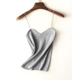 グレー | ニットキャミソール レディース リブニット | SUNSHINE CLOSET