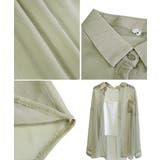 UV対策カーディガン シフォンブラウスレディース ロング丈トップス体型カバー | SUNSHINE CLOSET | 詳細画像16 