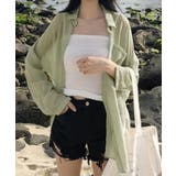 UV対策カーディガン シフォンブラウスレディース ロング丈トップス体型カバー | SUNSHINE CLOSET | 詳細画像5 