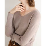 モカ | Vネック ニットトップス レディース | SUNSHINE CLOSET