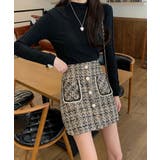 ツイード風ミニスカート インナーパンツ付 | SUNSHINE CLOSET | 詳細画像10 