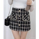 ツイード風ミニスカート インナーパンツ付 | SUNSHINE CLOSET | 詳細画像17 