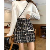 ツイード風ミニスカート インナーパンツ付 | SUNSHINE CLOSET | 詳細画像4 