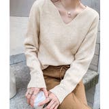 ニットトップス レディース Vネック長袖 | SUNSHINE CLOSET | 詳細画像1