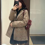 グレンチェックジャケット レディース韓国 | SUNSHINE CLOSET | 詳細画像12 