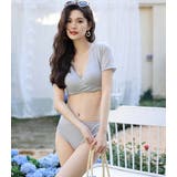 【ビキニ水着4点セット】レディース 体型カバー 袖 | Angel Luna | 詳細画像2 