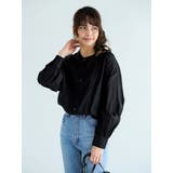 ブラック | バックレースアップシアーシャツ | AN-closet