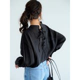 バックレースアップシアーシャツ | AN-closet | 詳細画像1