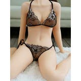 ブラック | ブラジャー ショーツ セット | Anna Mu JAPAN