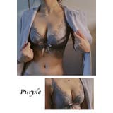 パープル | ノンワイヤー ブラジャー 70 | Anna Mu JAPAN