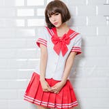 レッド | セーラー服 コスプレ 3点セット | Anna Mu JAPAN
