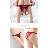 ワインレッド | セクシーショーツ オープンクロッチ 穴あきショーツ | Anna Mu JAPAN