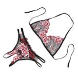 レッド | ブラジャー ショーツ セット | Anna Mu JAPAN