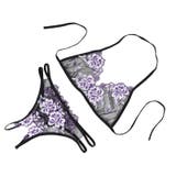 パープル | ブラジャー ショーツ セット | Anna Mu JAPAN