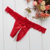 レッド | セクシーショーツ ランジェリー 単品 | Anna Mu JAPAN