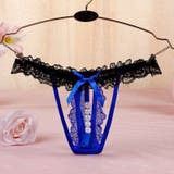 ブルー | セクシーショーツ ランジェリー 単品 | Anna Mu JAPAN