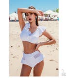 ホワイト | 水着体型カバー レディース ビキニ | Anna Mu JAPAN