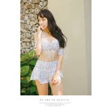 ホワイト×黒ドット | 水着体型カバー レディース ビキニ | Anna Mu JAPAN