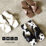 大人っぽいムード感漂うノットデザインスクエアサンダル | aquagarage | 詳細画像1 
