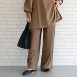 モカ | ゆったりシルエットで、トレンド感のあるドローコードパンツ | aquagarage