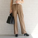 モカ | カジュアルでも、キレイめでも上品で大人っぽくキマる!センターシームセミワイドパン… | aquagarage